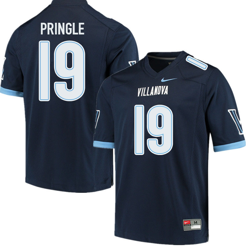 Men #19 Rayjoun Pringle Villanova Wildcats College Football Jerseys Sale-Navy